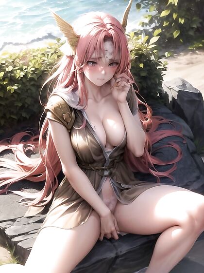 Malenia from Elden Ring Seduces in Blouse and Bathrobe Hentai Scene