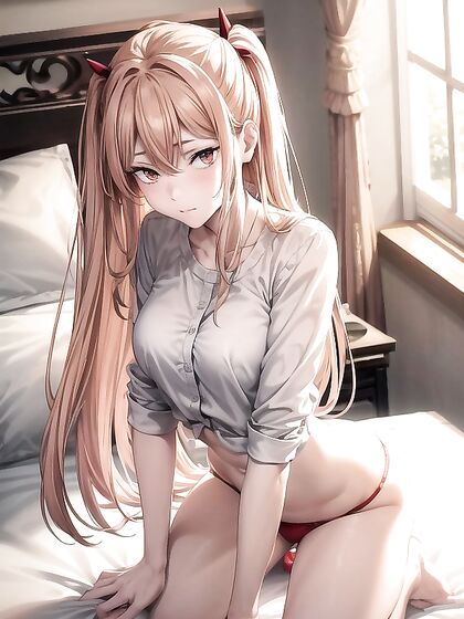 Ultra-Detailed Red-Eyed Beauty with a Perfectly Shapely Ass in hentai AI Action