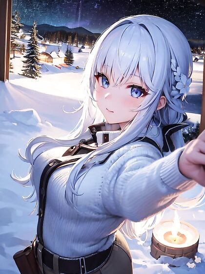 Cozy Winter Night: Gentle Snowfall hentai with Crisp Scenes