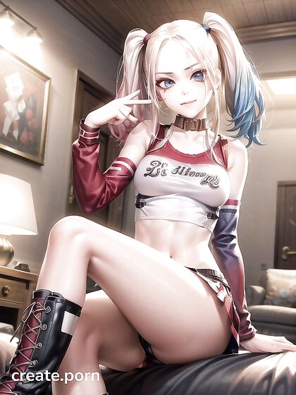 Model Shows Off Her Crop Top in a Sexy Living Room Hentai Scene