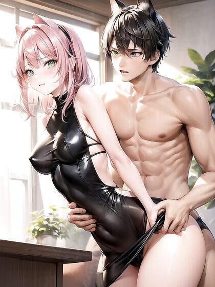 Noon-time Surprise: Arms Raised and Taken From Behind in Hentai Bliss