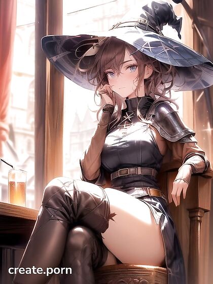 Armored Templar Knight Laughs While Sipping Beer Before Intimate Medieval hentai Moments