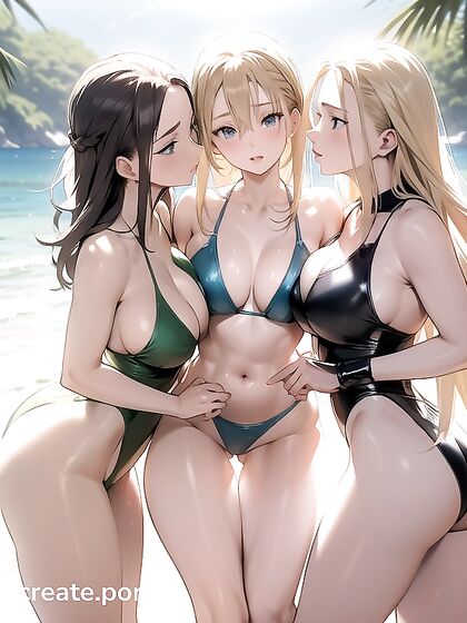 Fit Bikini Model Shows Off Her Curves in Seductive Hentai Scenes