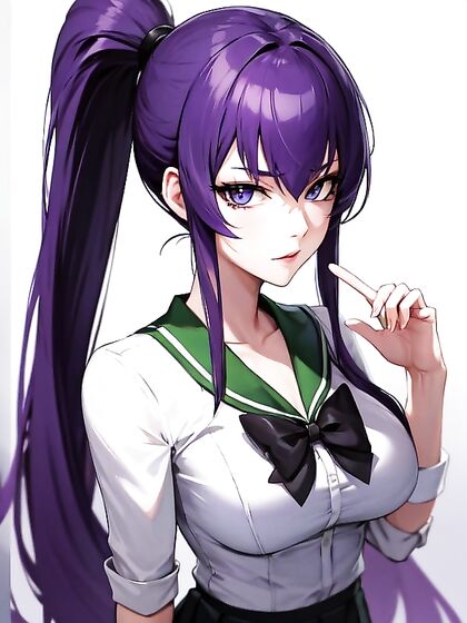 Saeko Busujima from of the Dead in Intense hentai Action
