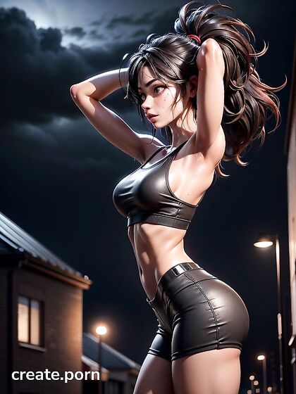 Waist-Shot Seduction: Arms-Up Ecstasy in 3D Hentai Fantasy