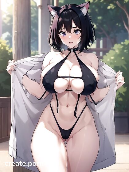 Dark-Skinned Goddess with Thick Thighs in Steamy Hentai Action