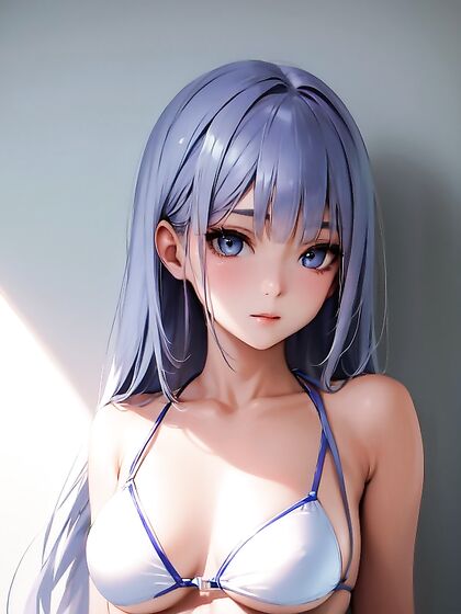 Bikini Babe Shows Off Bare Shoulders for Steamy Hentai Pleasure