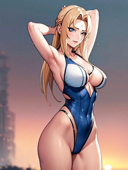 Tsunade from Naruto Shows Off Muscular Arms in Steamy Hentai Action