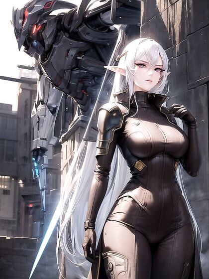 Pointy-EaredElf in Military Uniform Teased by Horny Demon horns for Intense Hentai Pleasure