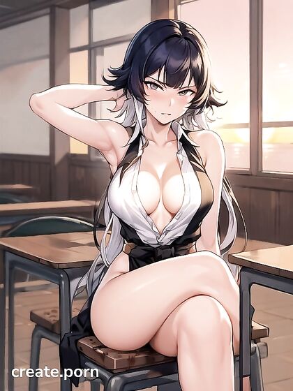 Sunset Blush: Embarrassed Moments Turn into Steamy Hentai Pleasure