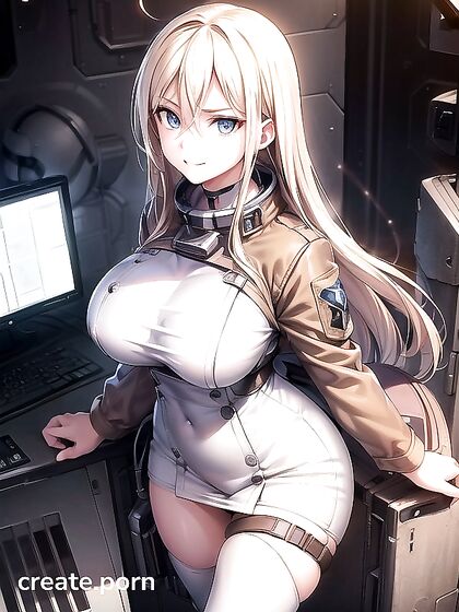 Blonde with Massive Ass Smirks Seductively in Hot Hentai Action