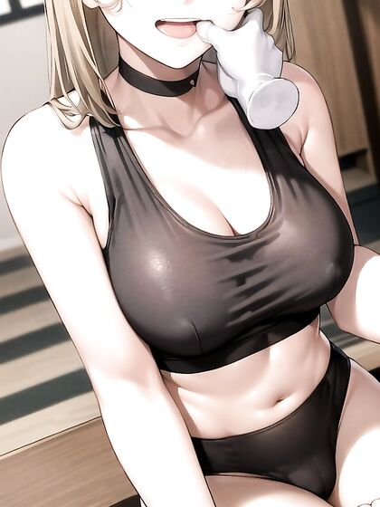 Two Athletes with Thumb Sucking Action in Sexy Sporty Shorts Hentai Scene