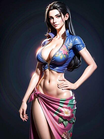 Nico Robin from One Piece in Seductive 3D Hentai Action