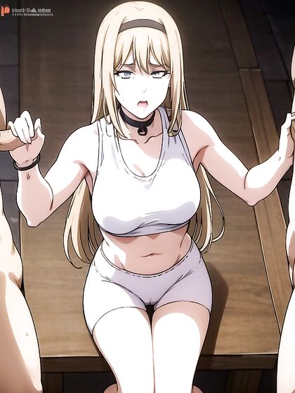 Ymir Fritz from Attack on Titan Choked into Blissful Ahegao Pleasure