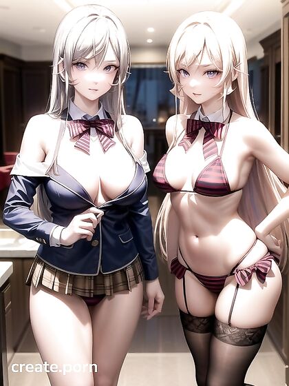 Ultra-Detailed Topless Bikini Fun in Seductive Hentai AI Action