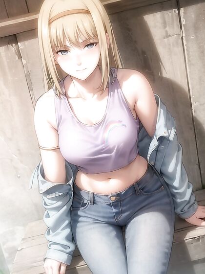 Ymir Fritz From Attack on Titan Smiles and Blushes in Rainbow-Shirted Hentai Fun
