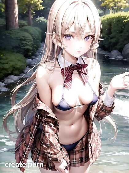 Teen 18+ in Bikini Seduces by the Lake in Steamy Hentai Action