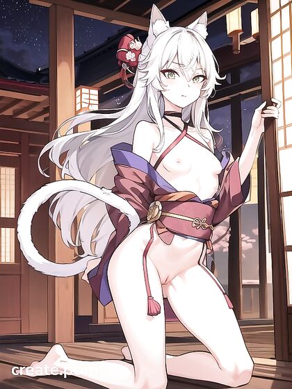 Natural Breasts Submissive Seduction in Nighttime Hentai Delights