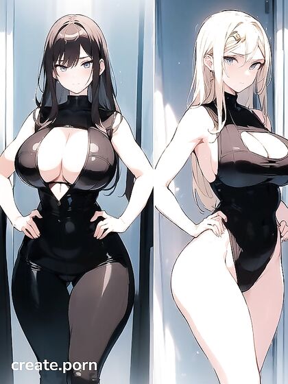 Bodysuit-clad Babe Shows off Her Massive Ass in Seductive Hentai Action