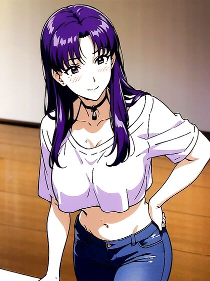 Misato from Evangelion Enjoying Intimate Moments in Detailed Hentai Scenes