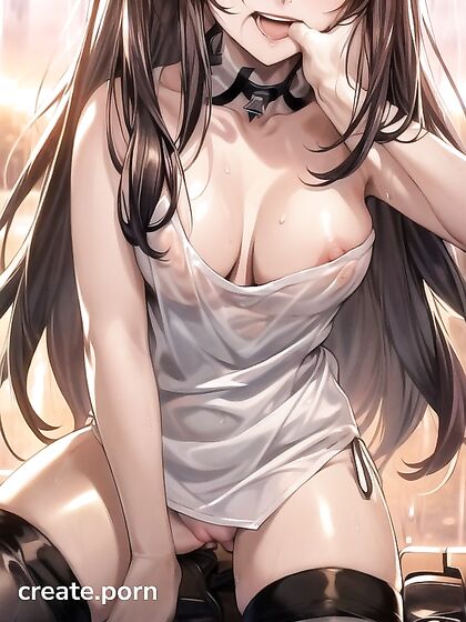 Glowing Eyes andExposed Thighs in Seductive Open-Clothes Hentai Action