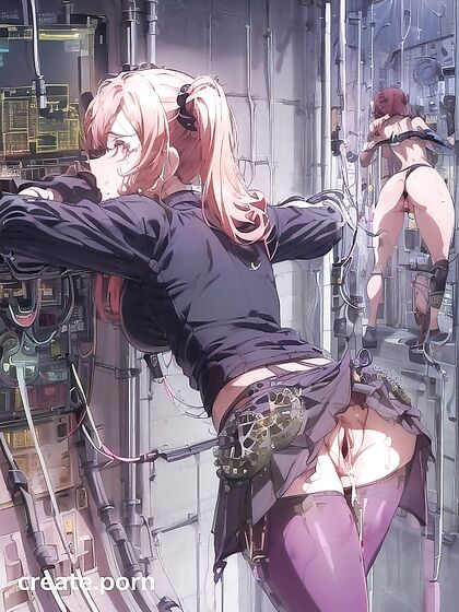 Advanced Glowing Mechanical WallΗntai with Intricate Smooth Details