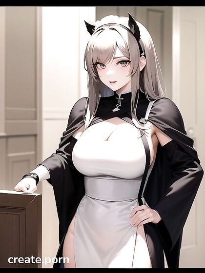 Big-Titted Busty Maid in Naughty Hentai Action