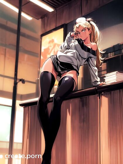 Thrills: Short Skirt and Loose Sweater Hentai Action