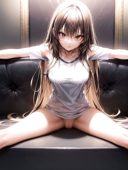 Dark-Haired Beauty with Bare Shoulders Seduces in hentai IAPorn