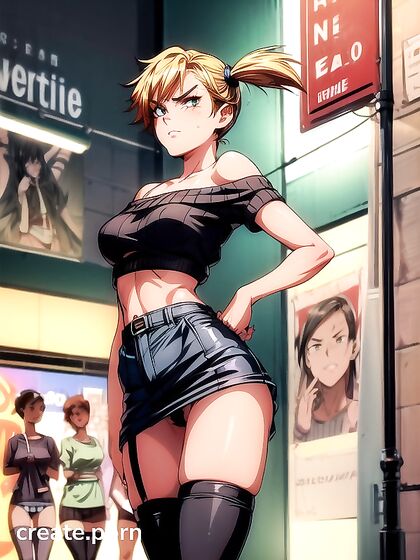 Retro Blonde Goes Commando for Steamy Hentai Action