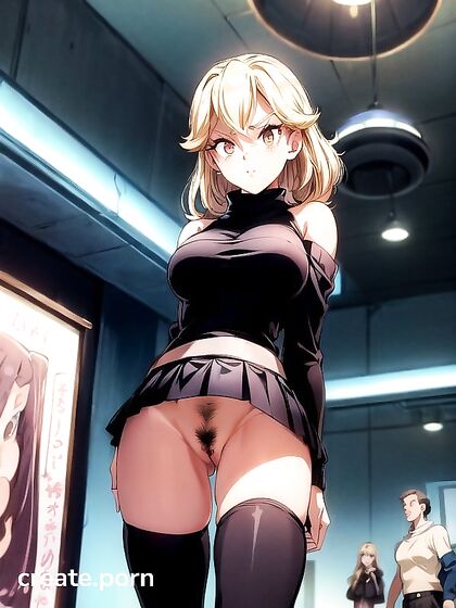 Retro Style No Panties Action with,Thigh-High Socks in Steamy Hentai Scenes
