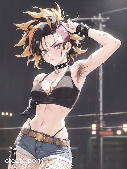 Horny Chick with Wild Spiky Pubes in Steamy Hentai Action