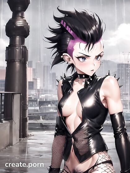 Retro Chick with Armpit Hair and Piercings Gets Wild in Hentai Action