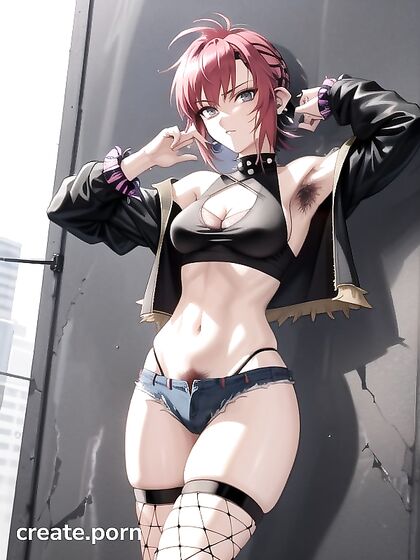 Armpit Hair and Piercings in Steamy Retro Hentai Action