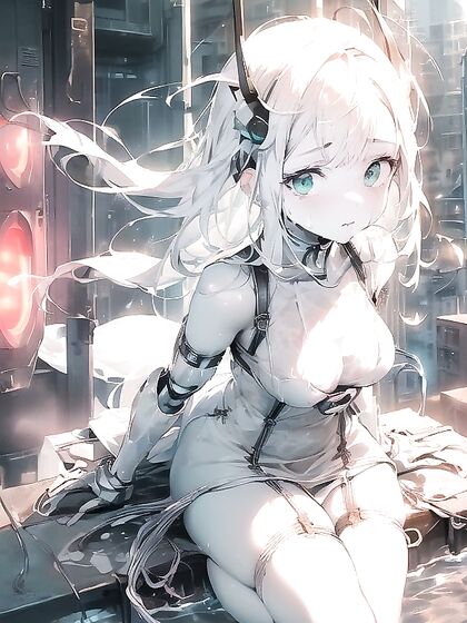Cybernetic LED hentai for Intense AIPorn Action