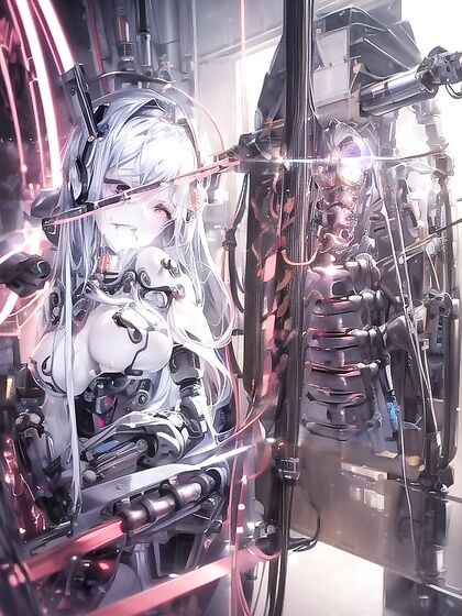 Metallic Mechanical Body Opens Wide for Intense Hentai Pleasure