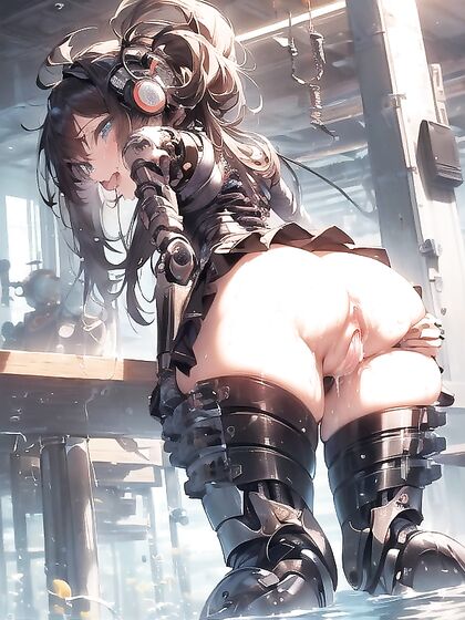 Indoor Medical Arm Robot Connects for Intense Hentai Pleasure