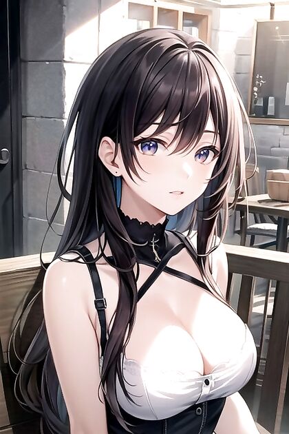 voluptuous Woman with Big Thighs and Belly in Seductive Hentai Action