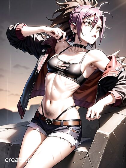Pierced Armpits and Black Outfits Heat up This hentai Session