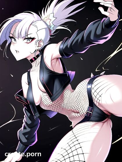 Punk Rock Chick with Armpit Hair Gets Wild in Spiky Hairstyle Hentai Action