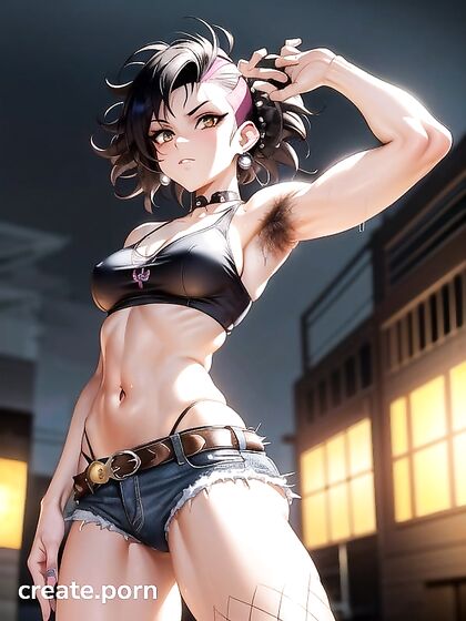 Exploring Armpit and Pubic Hair Fetishes in Erotic Black Clothing Hentai Scenes