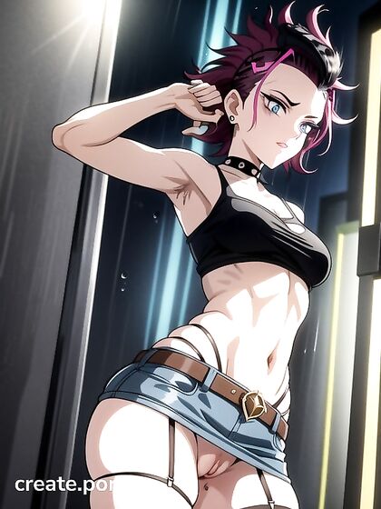 Pubic and Armpit Hair Detailing in Seductive Makeup Hentai Scenes