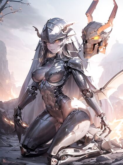 Cybernetic Dragon and Robot Girl 18+ Heat Things Up in Futuristic Hentai Action