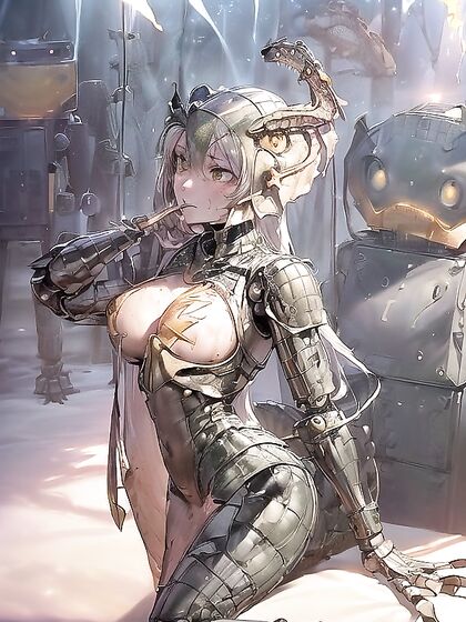 Chimera Caught in Snowstorm Conjures Erotic Lightning Spells for Steamy Hentai Action