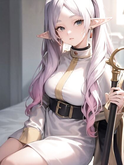 Girl 18+ with Wavy Ombre Hair Wears Oversized Retro Sunglasses in Soft Bokeh Hentai Scenes