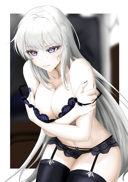 Horny AF Hottie in Loosest of Laced Stockings Flaunting Her Leggy Goodness