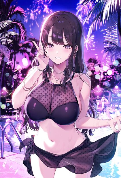 Porno Playtimes by tha Pond - Hentaication of Naughty Night Swimmin'