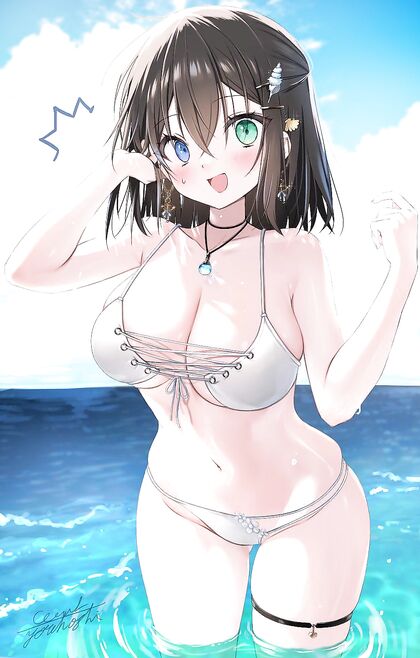 Pussy Pounding Hentai XXX Pic Featuring Hot Chick With Different Coloured Eyes