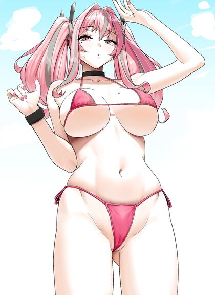 Holy shitlords! Bodacious hottie in skimpy ass-flashing thong!