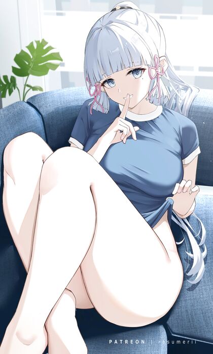 Ayakas horniness drives her to flaunt puss in hentaiclothing